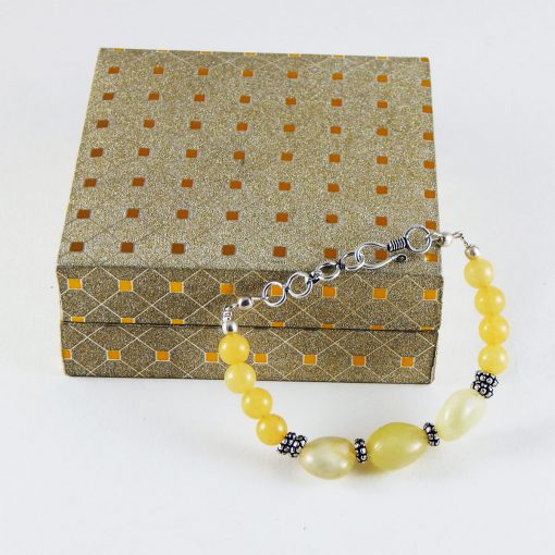 Yellow aventuren bracelet| Chakra|Heart Chakra Bracelet|Gemstone Bracelet- jayavision